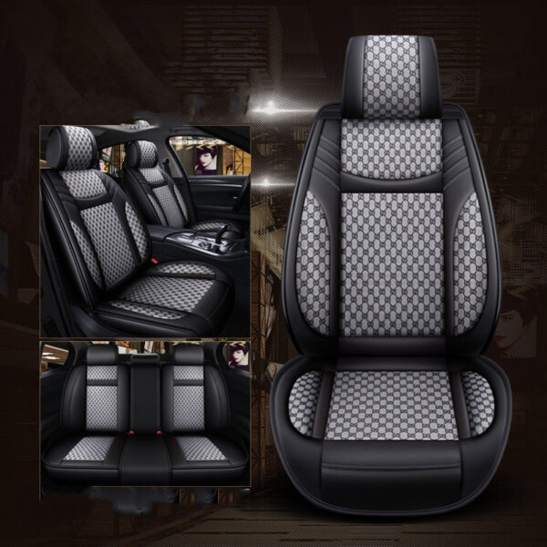 Linen Car Seat Cover Four-Season Universal Seat Cover - Image 5