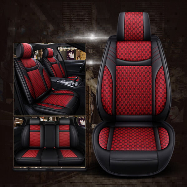 Linen Car Seat Cover Four-Season Universal Seat Cover - Image 4