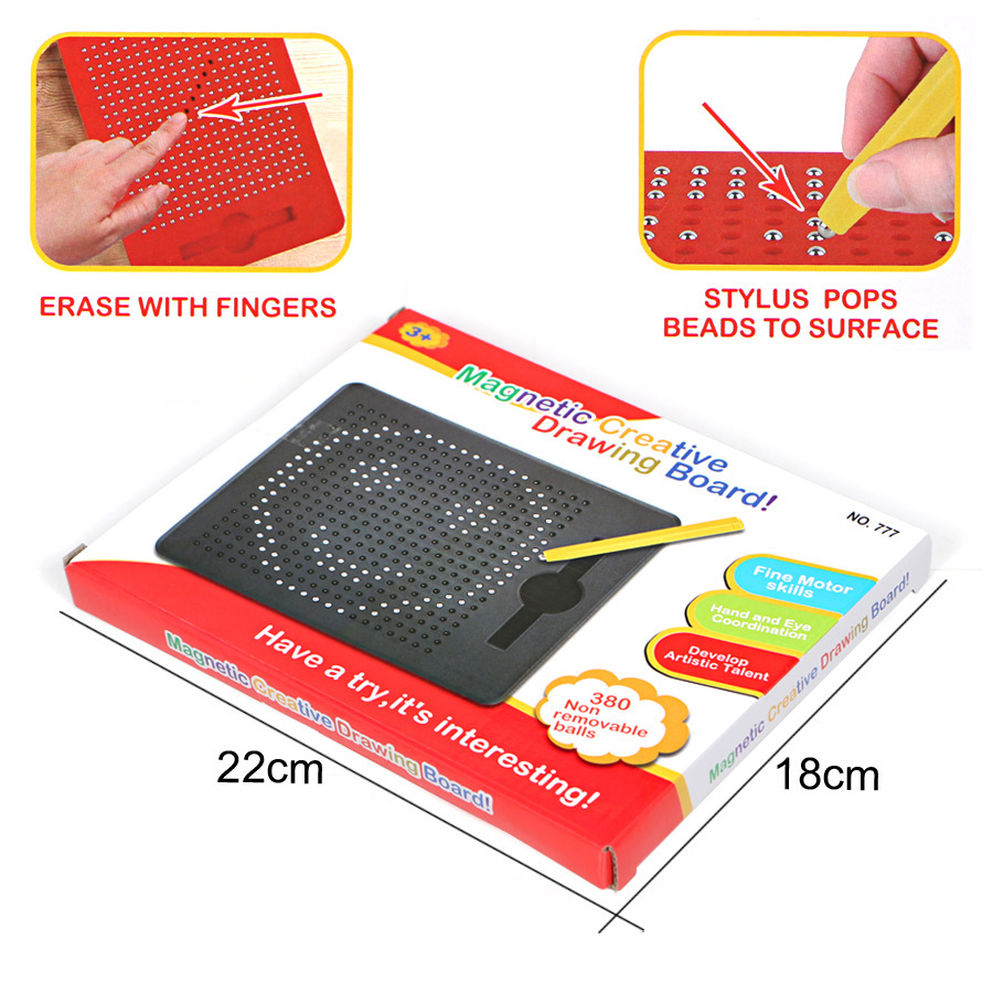 Children Color Magnetic Drawing Board Portable Steel Ball Magnetic - Image 5