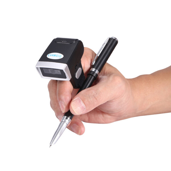 Compatible with Apple , QR Code Wireless Bluetooth Scanning Gun Portable Ring Wearable Scanner - Image 3