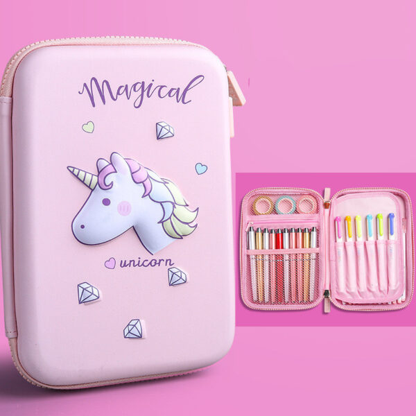 Children's Multifunctional Korean Cute Pencil Case For Toddlers And Girls Large Capacity - Image 3
