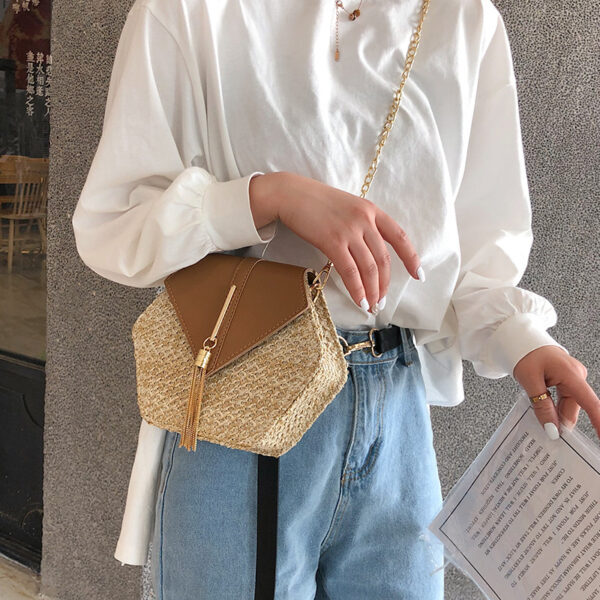 Fashion Beach Straw Bag Woven Female Bag - Image 5