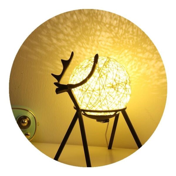 Couples Bedside Lamp Bedroom Girl Retro Style Night Light Romance - Image 13