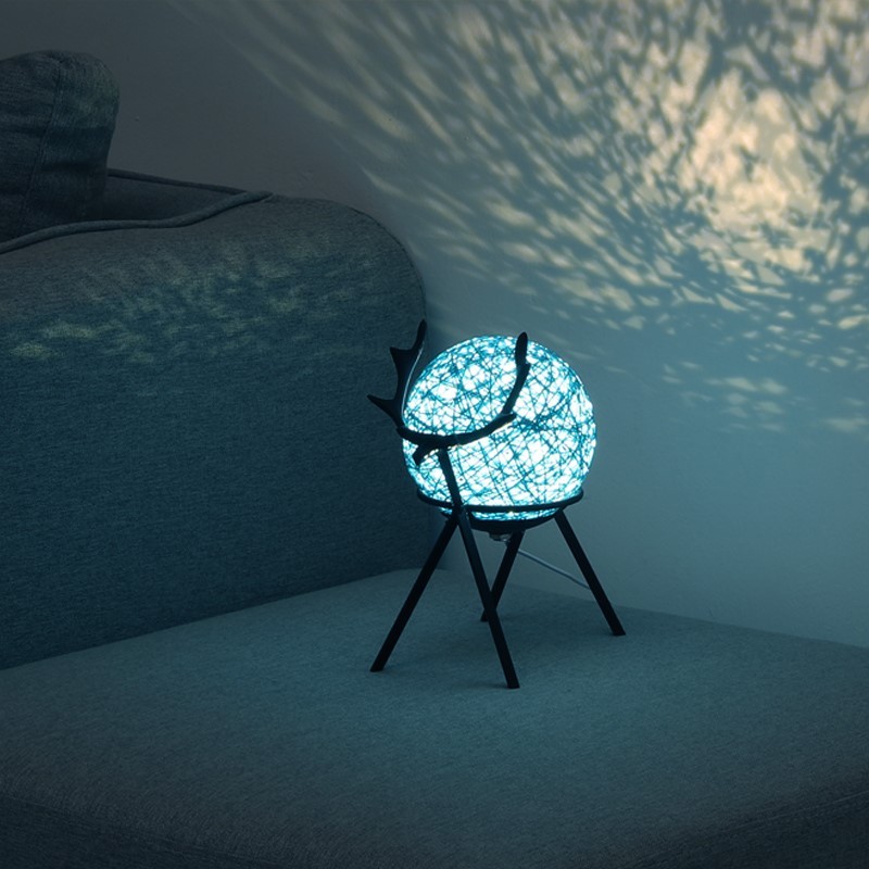 Couples Bedside Lamp Bedroom Girl Retro Style Night Light Romance - Image 6