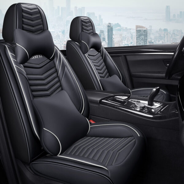 All Seasons Full Surround Seat Cover Leather Seat Cover Net Red Seat Cushion - Image 7