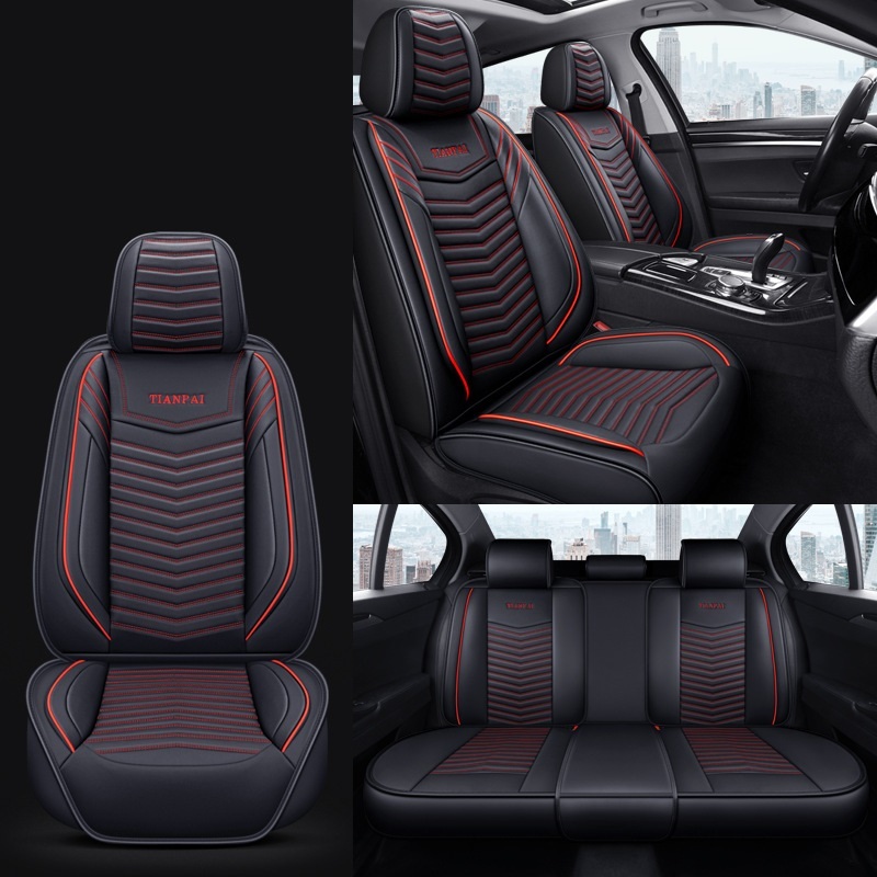All Seasons Full Surround Seat Cover Leather Seat Cover Net Red Seat Cushion - Image 18