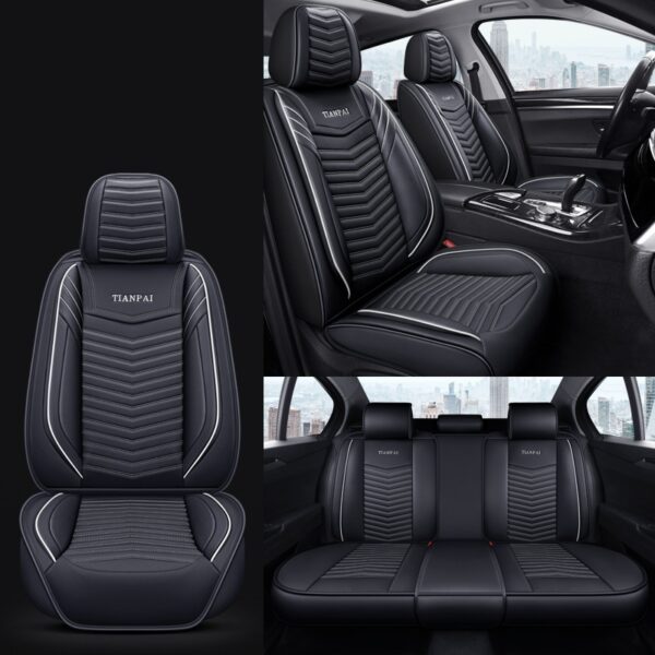 All Seasons Full Surround Seat Cover Leather Seat Cover Net Red Seat Cushion - Image 2