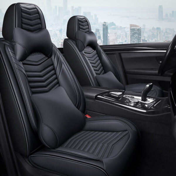 All Seasons Full Surround Seat Cover Leather Seat Cover Net Red Seat Cushion - Image 9