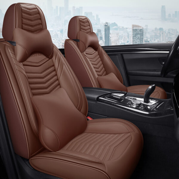 All Seasons Full Surround Seat Cover Leather Seat Cover Net Red Seat Cushion - Image 19