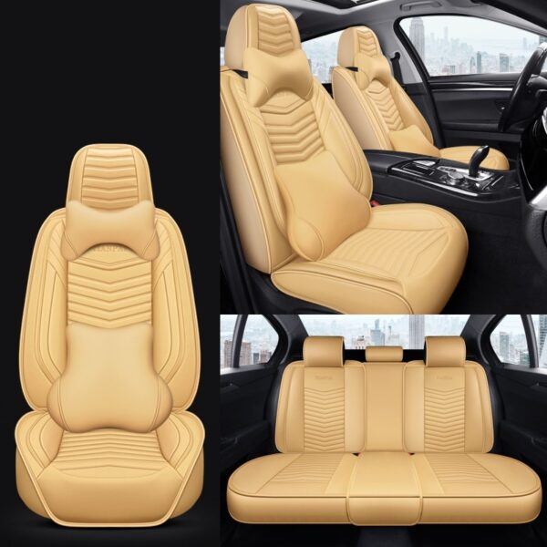 All Seasons Full Surround Seat Cover Leather Seat Cover Net Red Seat Cushion - Image 4
