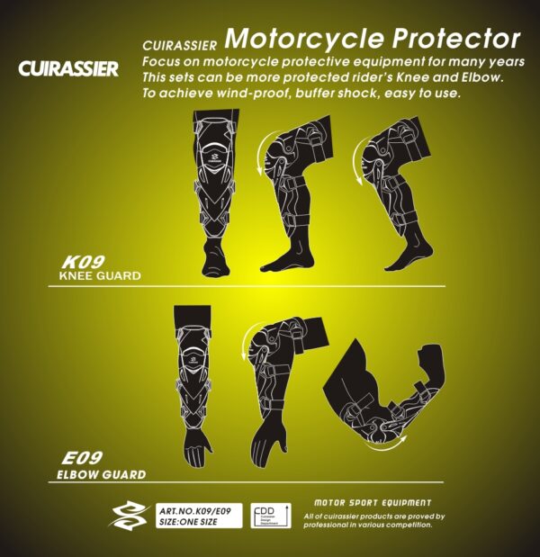 Motorcycle Elbow Protector Cuirassier Kneepad Knee Guards Motocross Downhill Dirt Bike MX Protection Off-Road Racing Elbow Pads - Image 15
