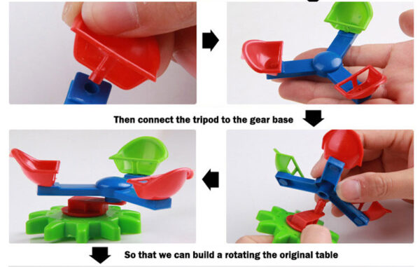 Electric Gears 3D Model Building Kits Plastic Brick Blocks Educational Toys for Kids - Image 19