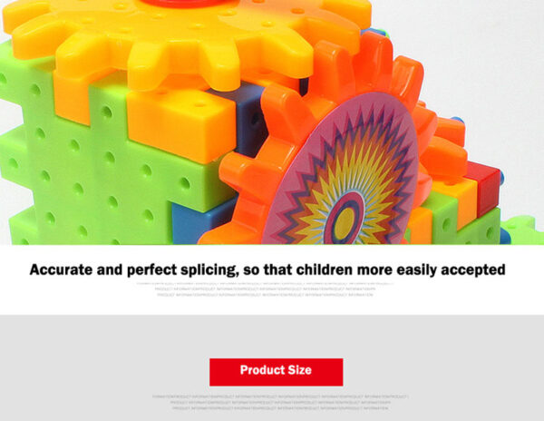 Electric Gears 3D Model Building Kits Plastic Brick Blocks Educational Toys for Kids - Image 18