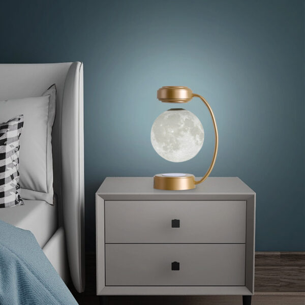 Creative Personality Magnetic Levitation Moon Lamp For home Bedside Table Lamp - Image 12