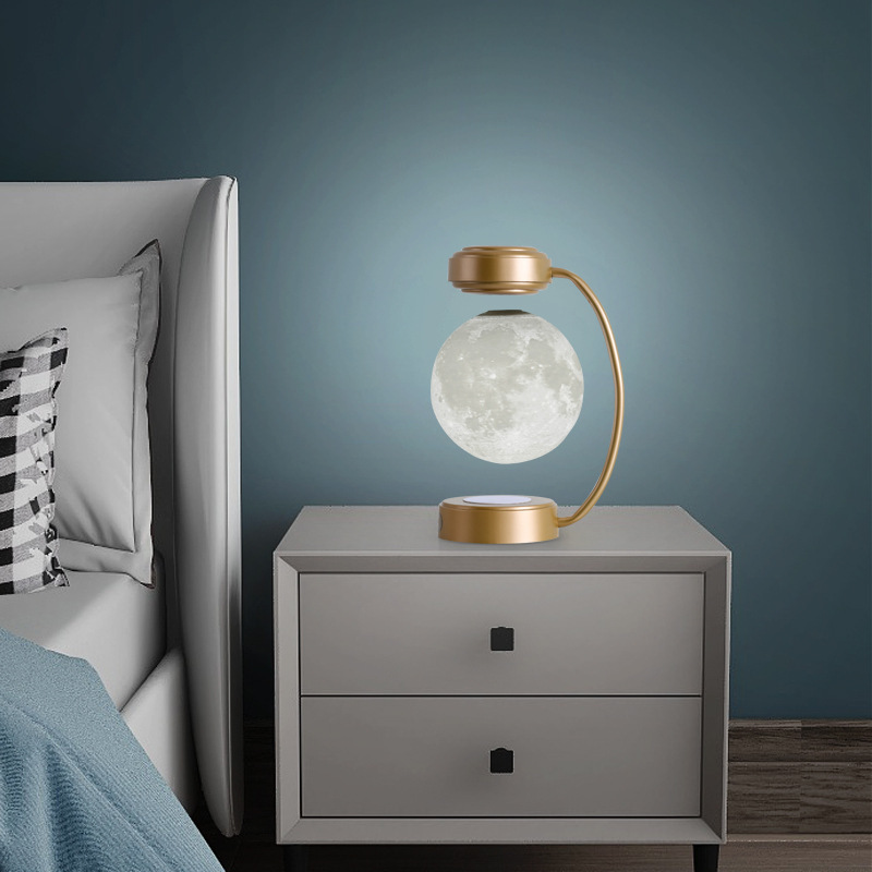 Creative Personality Magnetic Levitation Moon Lamp For home Bedside Table Lamp - Image 13