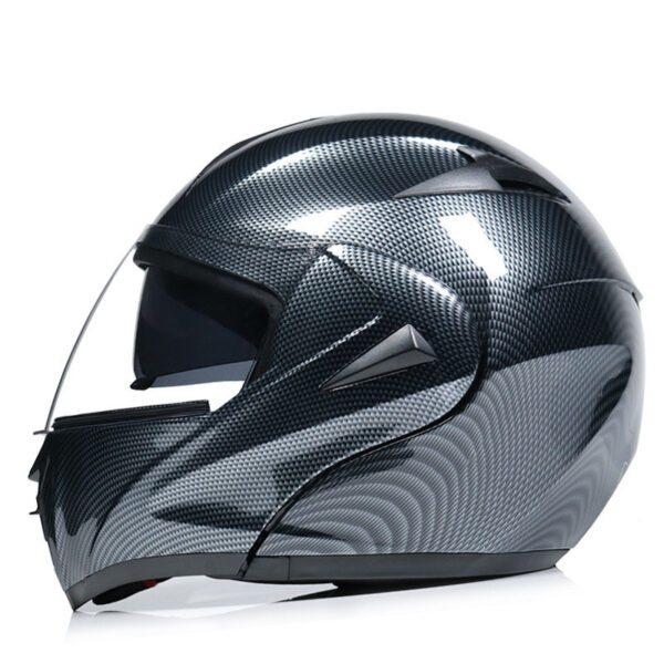 Motorcycle Uncovered Helmet Carbon Fiber Double Mirror Electric Bike Helmet Men and Women - Image 10