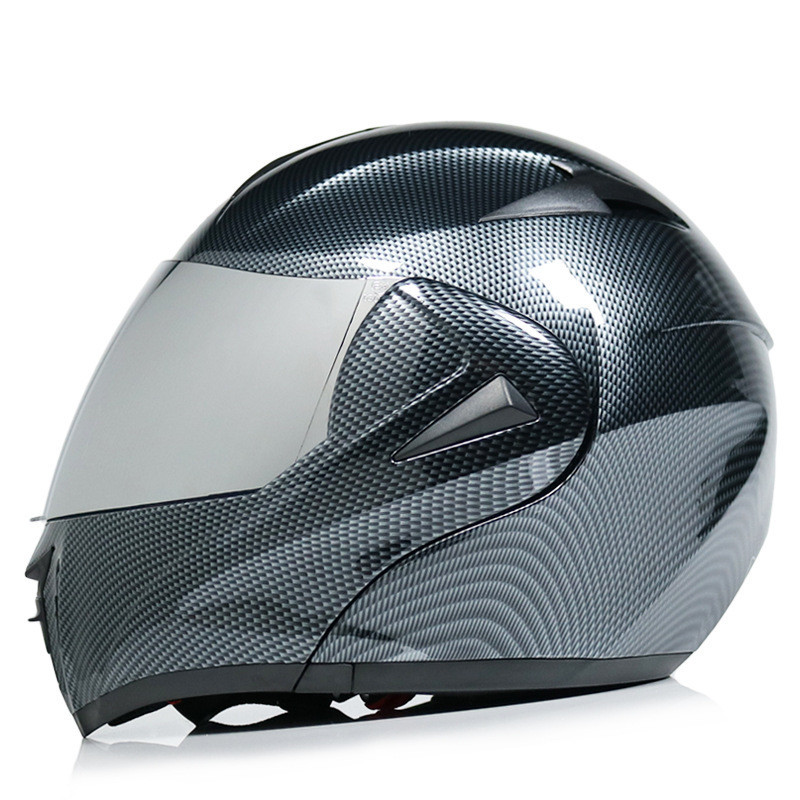 Motorcycle Uncovered Helmet Carbon Fiber Double Mirror Electric Bike Helmet Men and Women - Image 19