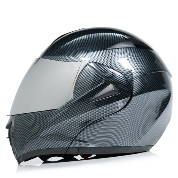 Motorcycle Uncovered Helmet Carbon Fiber Double Mirror Electric Bike Helmet Men and Women - Image 22