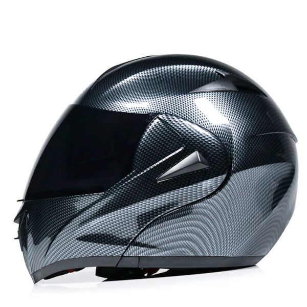 Motorcycle Uncovered Helmet Carbon Fiber Double Mirror Electric Bike Helmet Men and Women - Image 13