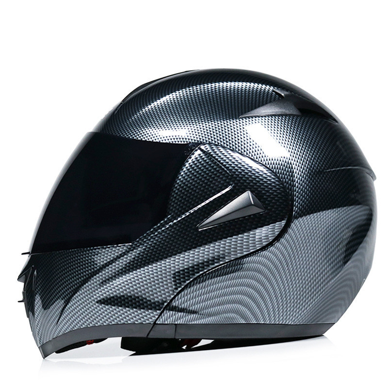 Motorcycle Uncovered Helmet Carbon Fiber Double Mirror Electric Bike Helmet Men and Women - Image 13