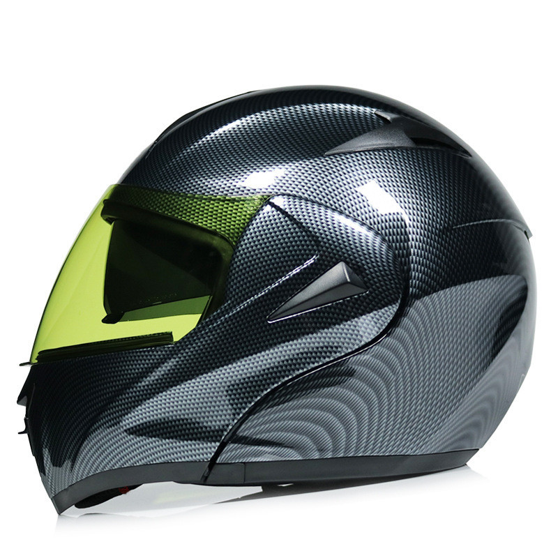 Motorcycle Uncovered Helmet Carbon Fiber Double Mirror Electric Bike Helmet Men and Women - Image 15