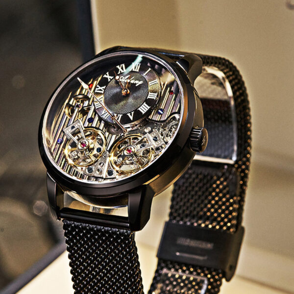 Watch Double Tourbillon Automatic Mechanical Watch Men's Watch - Image 19