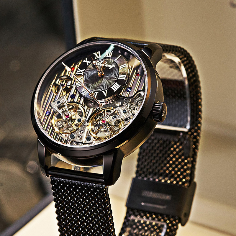 Watch Double Tourbillon Automatic Mechanical Watch Men