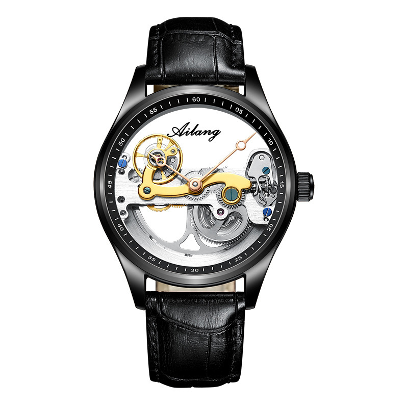 Automatic Mechanical Watch Creative Hollow Male Watch Generation Silicone Band Watch - Image 13