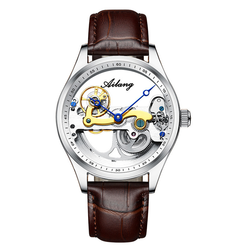 Automatic Mechanical Watch Creative Hollow Male Watch Generation Silicone Band Watch - Image 12