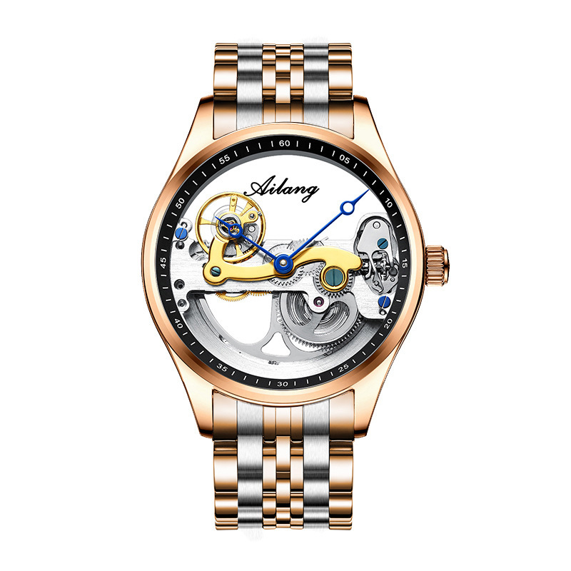 Automatic Mechanical Watch Creative Hollow Male Watch Generation Silicone Band Watch - Image 3