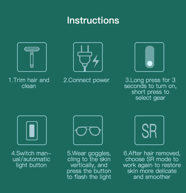 Folding Laser Hair Removal Apparatus IPL Pulse Hair Removal Machine - Image 11