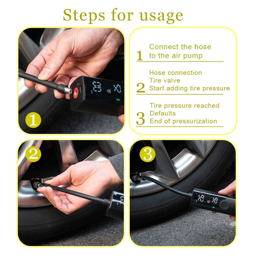 Smart Pump Bicycle Electric Pump Mountain Bike Road Bike High Win Electric Pump Inflatable - Image 2