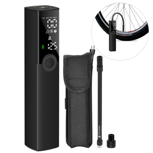 Smart Pump Bicycle Electric Pump Mountain Bike Road Bike High Win Electric Pump Inflatable - Image 5