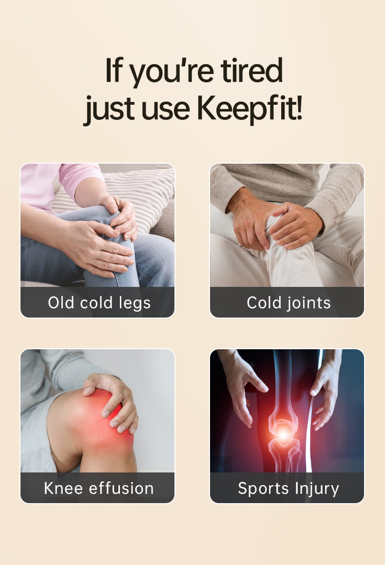 Knee Physiotherapy Device Rechargeable And Heated Knee Massager To Keep Warm Old Cold Legs, Middle-aged And Elderly Leg Pain Device - Image 6