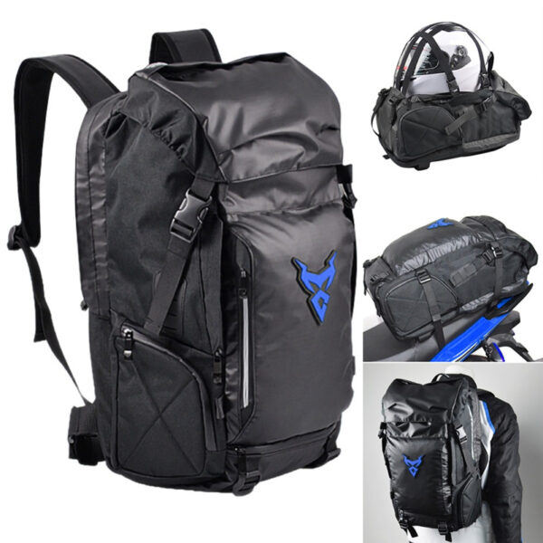 Multifunctional Motorcycle Travel Backpack Shoulder Helmet Bag - Image 7