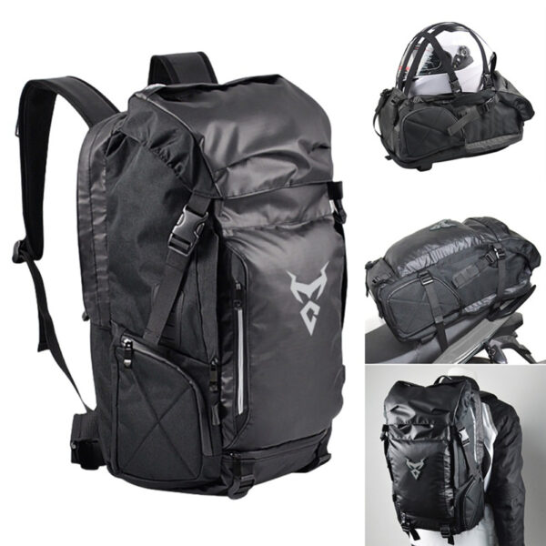 Multifunctional Motorcycle Travel Backpack Shoulder Helmet Bag - Image 9