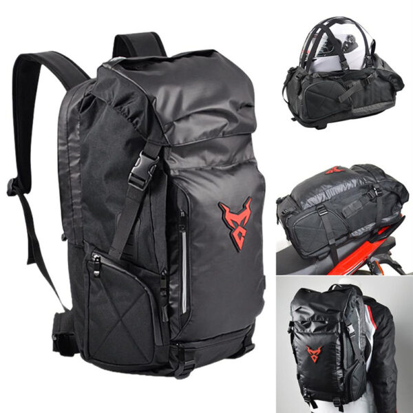 Multifunctional Motorcycle Travel Backpack Shoulder Helmet Bag - Image 6