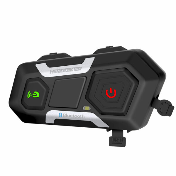 HEROBIKER Motorcycle Intercom Helmet Headset Helmet Waterproof Speaker Interphone Moto Headset Wireless Intercomunicador 1200M - Image 2