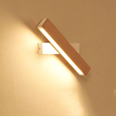 Wooden LED Wall Lamp Modern Adjustable Lighting Bar Restaurant Living Room Porch Wall Lamps Corridor Home Decor - Image 2