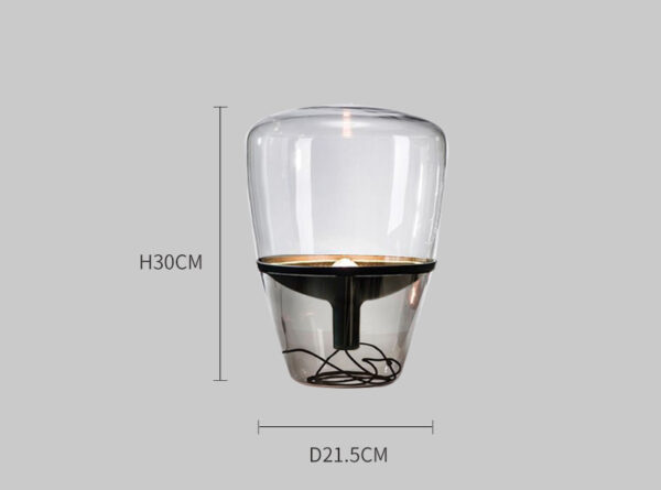 Scandinavian Minimalist Living Room Glass Table Lamp Modern Light Luxury Corner Table Desk Bedside Lamp Bedroom Bedside Creative Lamps - Image 7