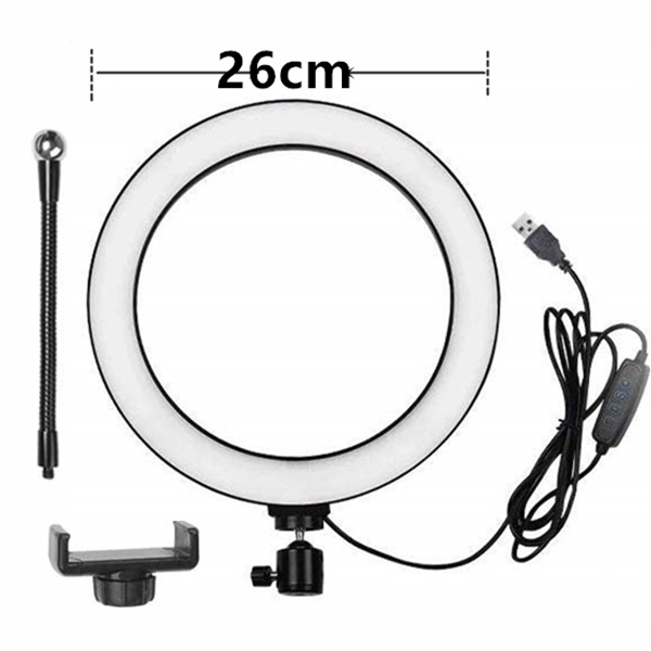 Compatible with Apple, Ring Light Aluminum Alloy Live Tripod Live Beauty Light With Mobile Phone Holder With Remote Control - Image 2