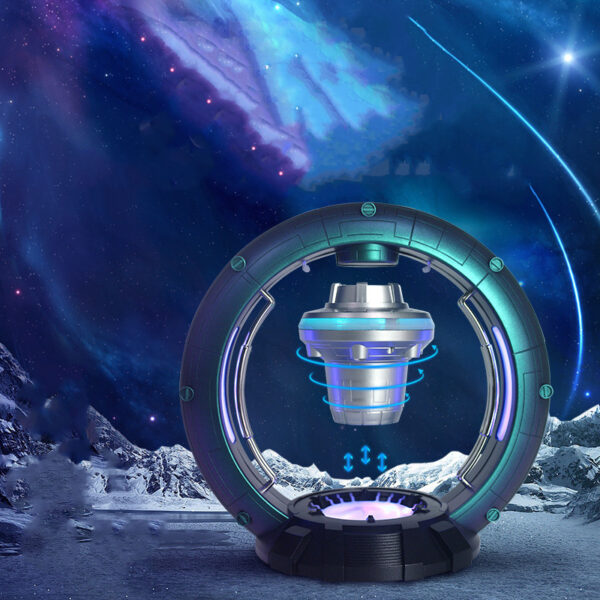 Magnetic Levitation Spacecraft UFO With Magnetic Levitation Function Bluetooth Speaker With Breathing Light - Image 7