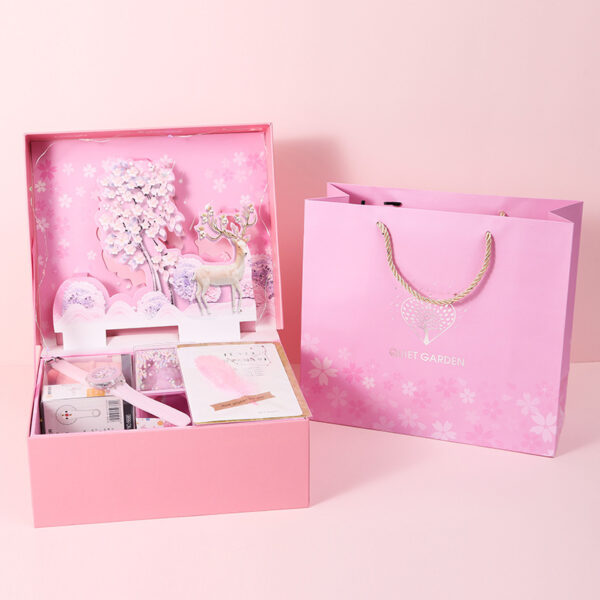 Student Exquisite Three-dimensional Stationery Set Gift Box School Supplies Spree - Image 5