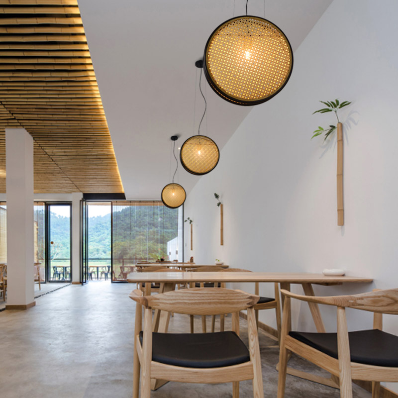 Creative Rattan Retro Lamps For Restaurant Chandelier - Image 12