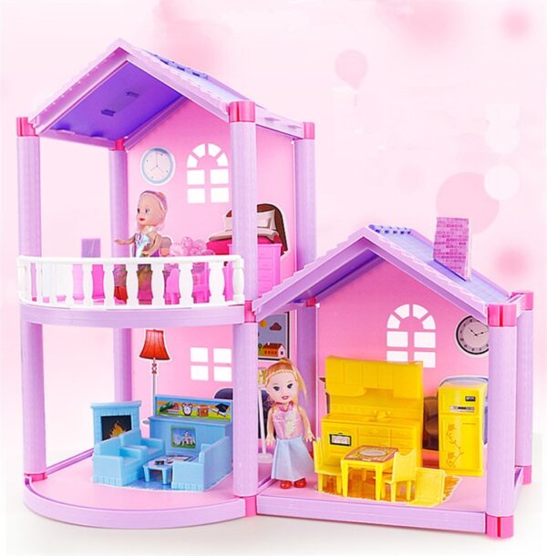 House Doll House Villa DIY Assembled House - Image 14