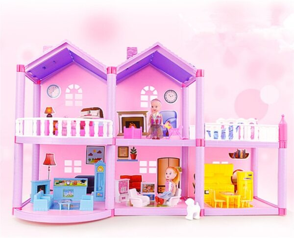 House Doll House Villa DIY Assembled House - Image 13