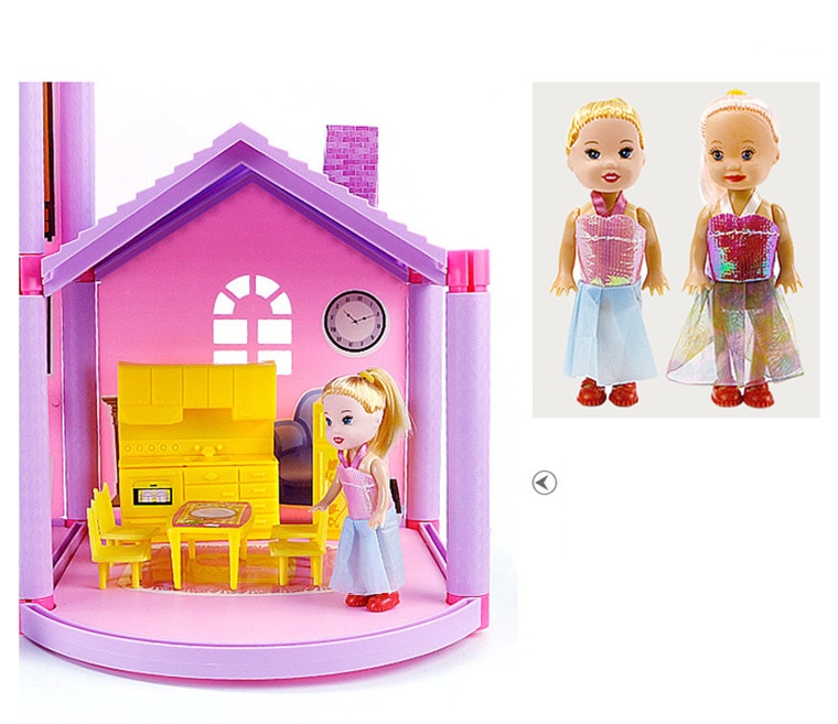 House Doll House Villa DIY Assembled House - Image 12