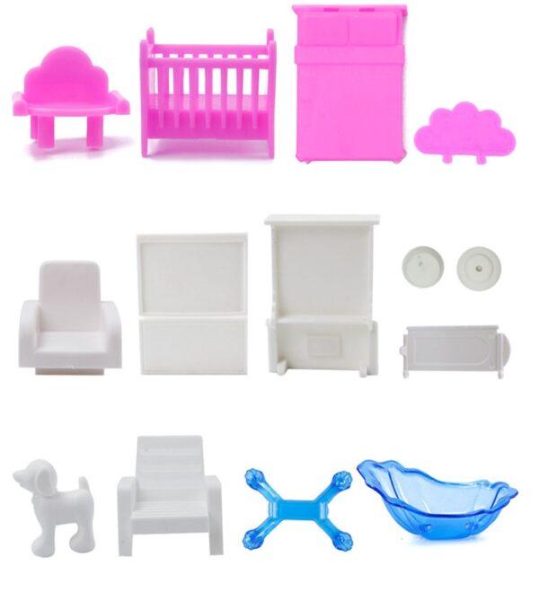 House Doll House Villa DIY Assembled House - Image 8