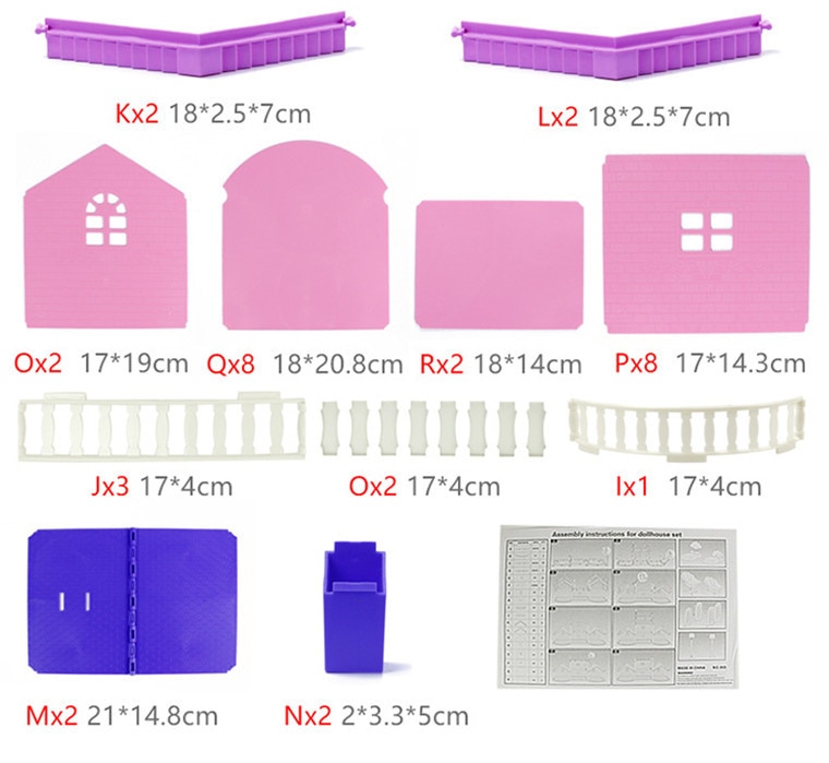 House Doll House Villa DIY Assembled House - Image 6
