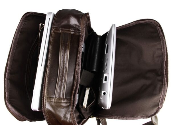 Top layer leather computer backpack - Image 17